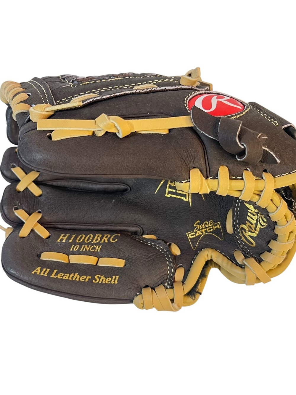 Rawlings 10” Baseball Glove H100BRC All Leather Youth Left Handed Glove